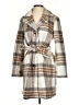 Cyrus Plaid Ivory Coat Size S - photo 1
