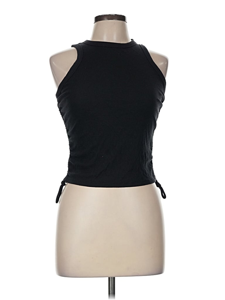 Pre-owned All In Motion Tank Top Black Halter Neckline Tops