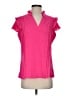 Blooming Jelly Pink Short Sleeve Blouse Size S - photo 1