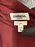 Express 100% Polyester Burgundy Long Sleeve Blouse Size M - photo 7