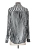 Tinsel 100% Viscose Checkered-gingham Black Long Sleeve Blouse Size S - photo 2