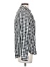 Tinsel 100% Viscose Checkered-gingham Black Long Sleeve Blouse Size S - photo 4