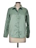 Unbranded 100% Polyester Solid Green Long Sleeve Blouse Size M - photo 1