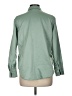 Unbranded 100% Polyester Solid Green Long Sleeve Blouse Size M - photo 2