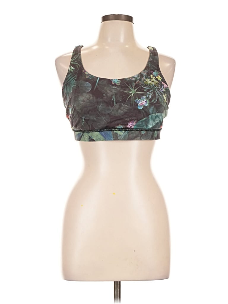 Pre-owned Lululemon Athletica Sports Bra In Green