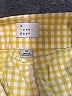 A New Day Checkered-gingham Yellow Shorts Size 18 - photo 3