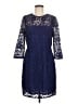 J.Crew Collection 100% Polyester Blue Cocktail Dress Size 8 - photo 1