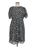 Torrid 100% Polyester Print Gray Casual Dress Size Med Plus (00) - photo 1