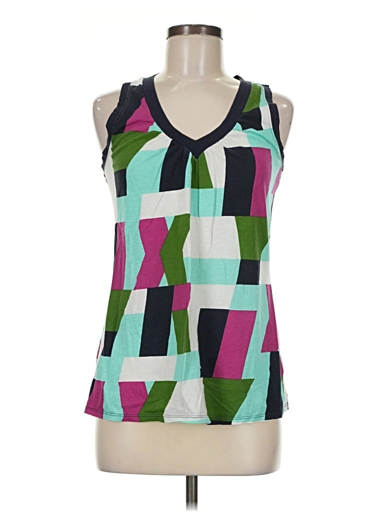 Pre-owned Roxy Tank Top Green Halter Neckline Tops
