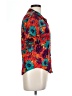 Jonathan Martin Floral Orange Short Sleeve Blouse Size L - photo 4