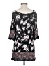 Angie 100% Rayon Black 3/4 Sleeve Blouse Size S - photo 2