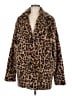 Lulus 100% Polyester Animal Print Brown Faux Fur Jacket Size M - photo 1