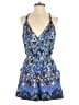 Charlie Jade 100% Polyester Print Blue Romper Size M - photo 1