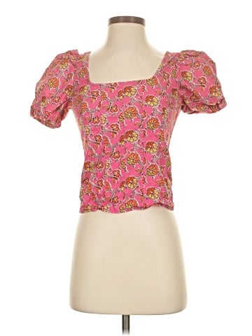 J.Crew Collection Short Sleeve Blouse (view 1)
