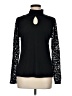 French Laundry Black Long Sleeve Top Size M - photo 1
