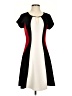 Studio One Color Block Black Casual Dress Size 4 - photo 1