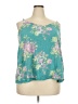 Torrid 100% Rayon Floral Teal Tank Top Size 2X Plus (2) - photo 1
