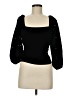 Shein Black 3/4 Sleeve Top Size 6 - photo 1