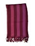 Victoire Mathieu Stripes Burgundy Scarf One size - photo 2