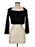 Shein Black 3/4 Sleeve Top Size 8 - 10 - photo 1