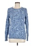 Gap 100% Cotton Tweed Blue Pullover Sweater Size M - photo 1