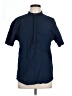 Unbranded Solid Blue Short Sleeve Button-Down Shirt Size L (estimated) - photo 1