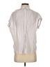 Madewell 100% Cotton Stripes Silver Short Sleeve Blouse Size XS - photo 1