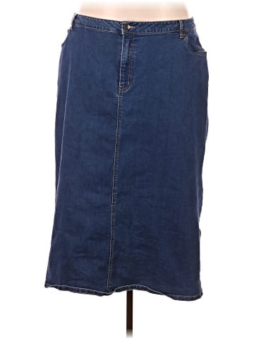 Jessica London Denim Skirt (view 1)