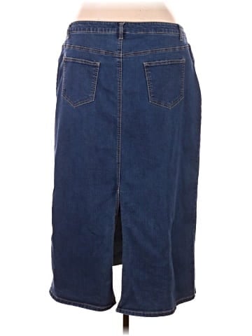 Jessica London Denim Skirt (view 2)