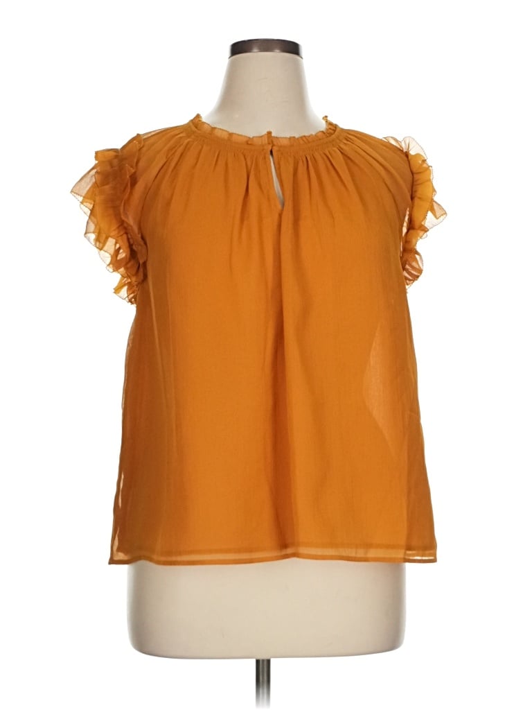 Old Navy Sleeveless Blouse In Orange