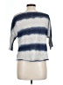 Perseption Concept Blue Short Sleeve Top Size L - photo 2