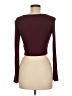 DAZY Burgundy Long Sleeve Top Size M - photo 2