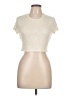 CALÉ Ivory Short Sleeve Turtleneck Size L - photo 1