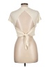 CALÉ Ivory Short Sleeve Turtleneck Size L - photo 2