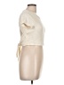 CALÉ Ivory Short Sleeve Turtleneck Size L - photo 4