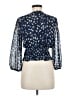 Aqua 100% Polyester Blue 3/4 Sleeve Blouse Size M - photo 2