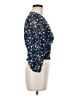 Aqua 100% Polyester Blue 3/4 Sleeve Blouse Size M - photo 4