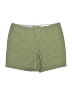 Natural Reflections Solid Green Khaki Shorts Size 10 - photo 1