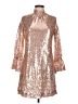 Tyler Boe 100% Polyester Metallic Gold Cocktail Dress Size 8 - photo 1