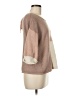 Blu Pepper Color Block Pink Tan Pullover Sweater Size M - photo 4