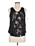 Taylor & Sage Floral Black Sleeveless Blouse Size M - photo 1