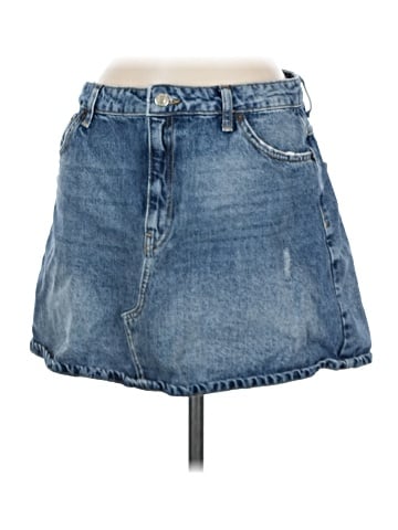 Topshop Denim Skirt (view 1)
