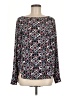 Ann Taylor LOFT Floral Multi Color Black Long Sleeve Blouse Size M - photo 1