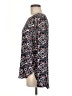 Ann Taylor LOFT Floral Multi Color Black Long Sleeve Blouse Size M - photo 5
