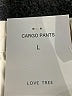 Love Tree 100% Polyester Ivory Cargo Pants Size L - photo 4