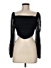 Shein 100% Polyester Black Long Sleeve Top Size 6 - photo 1