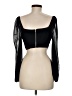 Shein 100% Polyester Black Long Sleeve Top Size 6 - photo 2