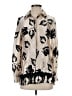 Q2 100% Viscose Print Ivory Long Sleeve Blouse Size S - photo 1