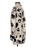 Q2 100% Viscose Print Ivory Long Sleeve Blouse Size S - photo 5