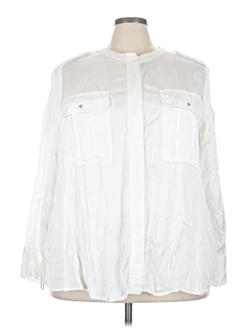 Lane Bryant 3/4 Sleeve Button-Down Shirt (view 1)